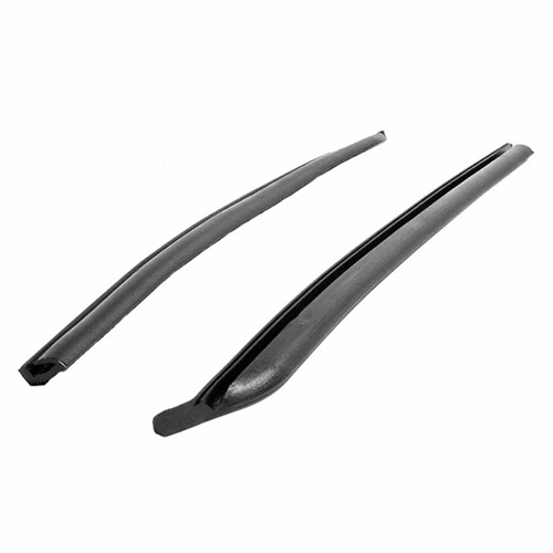 Rear Roll-Up Quarter Window Seals for 2-Door Hardtops and Convertibles. Made without steel core. 16-
